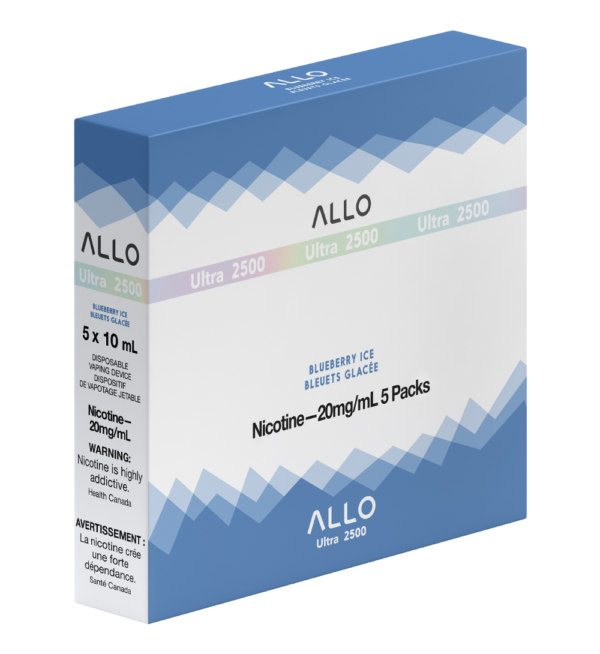 Allo Ultra 2500 5 x 10mL Blueberry Ice