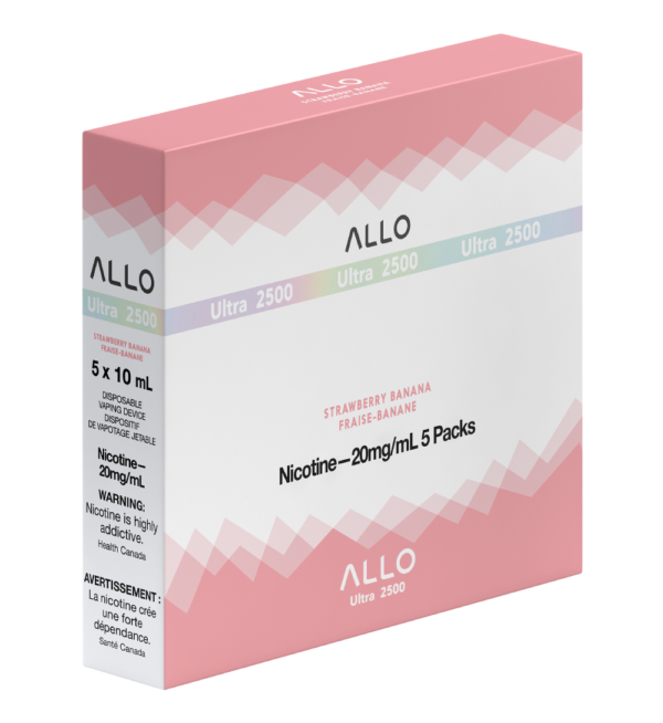 Allo Ultra 2500 5 x 10mL Strawberry Banana